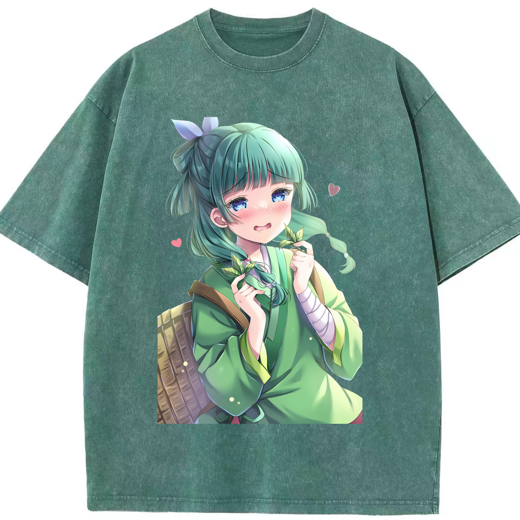 （画像用） 薬屋のひとりごと The Apothecary Diaries 綿100% ヴィンテージ風 半袖Tシャツ（フロントプリント）